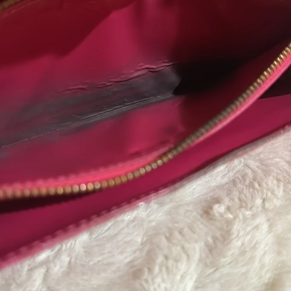 Vintage Louis Vuitton Fire Truck Red Monogram Vernis Long Sarah Wallet - Picture 10 of 16